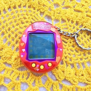 Tamagotchi Connection V2 2005 Red w/ Hearts